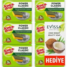 Brite Power Classic Düz Sünger 2'li x 6 Paket (12 Sünger)