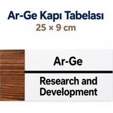 212toyzz Ar-Ge Ofis Oda Kapı Isimliği Yönlendirme Tabelası Levhası 25X9CM