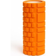 Foam Roller Masaj Rulosu – Yoga, Pilates, Fitness ve Fizyoterapi Için Eva Köpük Masaj Aleti (33X14 Cm) (Turuncu)