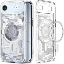 iPhone Air ile Uyumlu Magsafe Kılıf Ultra Hybrid Zero One Mag Fit Sararmaya Dayanıklı Tasarım Beyaz Şeffaf Kapak - ACS10056 (Spigen Tr Garantili)