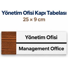 212toyzz Yönetim Ofis Ofis Oda Kapı Isimliği Yönlendirme Tabelası Levhası 25X9CM