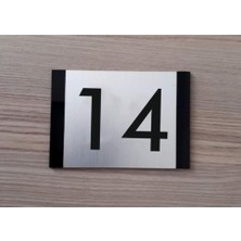 Apartman Kendi Yapışkanlı Kapı Numarası Pleksi -14