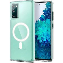 Galaxy S20 Fe Uyumlu Kamera Korumalı Magsafe Ile Uyumlu Wireless Şarj Özellikli MGSF001 Şeffaf Kılıf (Şeffaf, Samsung Galaxy S20 Fe)