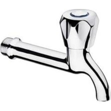 Tekli Musluk Serisi - Paslanmaya Dayanıklı Krom Kaplama Metal Gövde - Banyo, Mutfak ve Bahçe Kullanımına Uygun (Uzun)