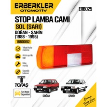 ERBERKLER Stop Lamba Camı Doğan Şahin Sol (1988-1995) Sarı 1880092