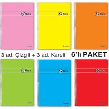 A5 Spiralli Okul Defteri - 6’lı Paket
