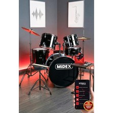 CD900X-BK 22'' Yetişkin Akustik Bateri Davul Seti 22B-13T-12T-16F-14S (5 Parça)