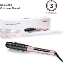 Volume Boost Iyon Etkili 4 Isı Ayarlı Seramik Isıtıcı Gövdeli Termal Saç Fırçası Pembe HSB200E