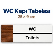 212toyzz Wc Ofis Oda Kapı Isimliği Yönlendirme Tabelası Levhası 25X9CM