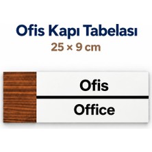 212toyzz Ofis Ahşap Kapı Isimliği 25X9 cm – Iş Yeri, Fabrika ve Kurumsal Alanlar Için Ofis Yönlendirme Tabelası ve Kapı Levhası