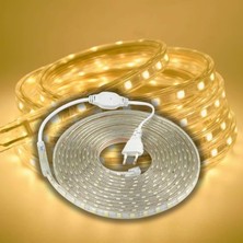 Şerit LED Dış Ortam, Bahçe, Açık Alan Aydınlatma 220V Fişli SB-6539 (Gün Işığı, 10 Metre)