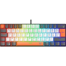 Striker Rgb Mekanik Gaming Oyuncu Klavyesi Red Switch Q Tr Mix Renk