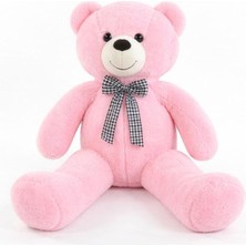 cm Rengarenk Papyonlu Peluş Ayıcık -% 100 Yerli Pembe