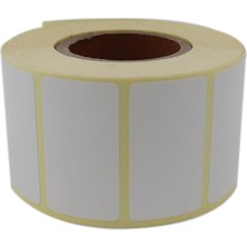 Termal Etiket 45MM x 25MM Ruloda 1000 Adet 40MM Kuka Çapında Direk Termal Transfer Etiketi
