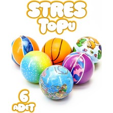 Adet Stres Topu Pu Kedi Oyuncağı Eğitici Avuç Güçlendirici Yumuşak No Stres Toy Ball Top 6 cm