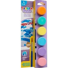 Pastel Tempera Suluboya Süper Yıkanabilir Fırçali 6 * 25 ml 6 Renk Karışık