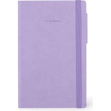 - Not Defteri, Kareli, Medium, 192 Sayfa, Yumuşak Pu Cilt, Fsc® Sertifikalı Kağıt, Fildişi Kağıt, 90 G/m², Aylık Planlayıcı, Adres Defteri, Yer Işareti, 13 x 21 Cm, Renk Lavanta