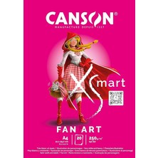 Xsmart Fanart, Çizim Kağıdı, Beyaz, Düz, 250 G/m², Uzun Sayfa, A4-21 x 29,7 Cm, Beyaz, 20 Yaprak, Renkli