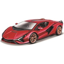 B18-21099R 1:24 Lamborghini Sıan Fkp 37 Kırmızı, Çeşitli Tasarımlar ve Renkler