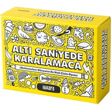 Saniyede Karalamaca Çizim Parti Kutu Oyunu | Çiz, Tahmin Et, Puan Kazan | 2+ Oyuncu | 8+ Yaş | Eğlence Garantili Anlar