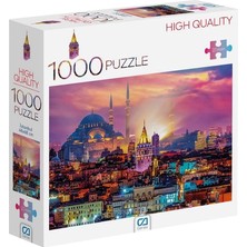 Games Istanbul Manzarası 1000 Parça 2,2mm Kalınlık 48X68CM Profesyonel Hobi Puzzle Yapboz Serisi