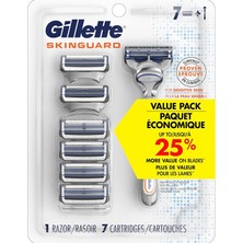 Skinguard Erkek Tıraş Makinesi, 1 Sap, 7 Tıraş Bıçağı Yedeği Içerir (Ambalaj Değişebilir)
