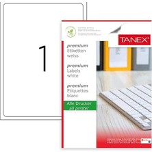 TW-2001 Lazer Postalama, Davetiye, Kargo Işleri Için Her Pakette 100 Sayfa Etiket, Beyaz