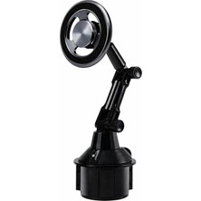 360° Döner Araba Telefon Tutucu, Silikon Emişli, Evrensel Boyut, Kolay Montaj, Şok Emici, Ayarlanabilir, Teleskopik Kol, Dashboard ve Cam Montajlı | ZR243