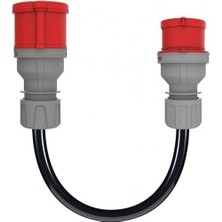 5X32A Priz(Kapaklı), 5X16A Fiş Dönüştürücü Adaptör. Elektrikli Araç Şarj Istasyonu Dönüştürücü Adaptör