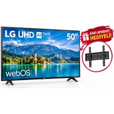 Lg 50NU8E0B3LA 4K Ultra Hd 50" 127 Ekran Uydu Alıcılı Webos Smart LED Tv Askı Aparatı Hediyeli