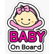 Baby On Board Arabada Bebek Var Oto Sticker Etiket 19CM Renkli, EYMSS275