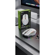 Blic Aura Akse Kablosuz Şarj Edilebilir Rgb Oyuncu ve Ofis Faresi – Çift Modlu (Bluetooth & 2.4ghz)