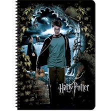 Color Harry Potter A5 60 Yapraklı Kareli Spiralli Karton Kapak Defter