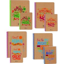 Color A4 100 Yp.kareli Doodles Sert Kapak Defter