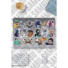 Temalı Sticker Etiket Seti - Laptop Notebook Telefon