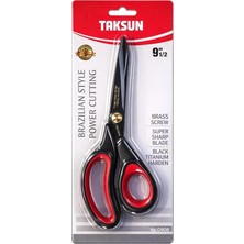 Profesyonel Makas, NO.G908, Paslanmaz Çelik, Karton, Kumaş Kesimi, Ergonomik, Yüksek Kalite, Uzun Ömürlü, Hassas Kesim, Terzi Makası, Siyah Titanyum, 9,5"
