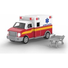 By Battat Işıklar ve Sesler ile 7 Inç Ambulans Oyuncak, Erkekler ve Kızlar Için Kurtarma Aracı, Dayanıklı Tasarım, Gerçekçi Detaylar, Çocuklar Için Ideal Hediye 3+ Yıl Oyuncak