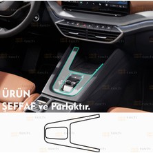 Ael-Tech Skoda Octavia Uyumlu Vites Etrafı Orta Konsol Tpu Koruyucu 2021-2026
