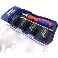 WP200516 18 Parça Profesyonel Cr-V Cırcırlı Hassas/elektronikçi Bits Tornavida Seti