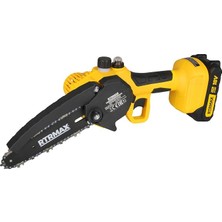 Şarjlı Zincirli Dal Budama Testeresi 150 mm Kömürsüz 18V 2x2 Ah Pvc Çantalı - Akü Dahil
