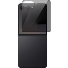 - Samsung Galaxy Z Flip 7 ile Uyumlu New 5d Privacy Temperli Ekran Koruyucu