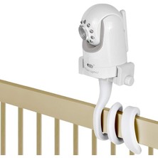 Bebek Telsizi Tutucusu, Evrensel Tasarım ile Çoğu Bebek Monitörü ile Uyumlu, Pratik Aletsiz Montaj Özelliği, Karyola ve Beşik Kenarına Kolay Takılabilir, Için Ideal Bebek Kamera Standı