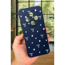Spark 30C ile Uyumlu Mini Fiyonk Desenli Silikon Darbe Emici Rubber Kılıf, Lacivert
