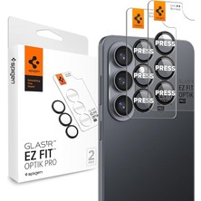 Galaxy S26 ile Uyumlu Kolay Kurulum Kamera Lens Camı Koruyucu Glas.tr Ez Fit Optik Pro (2 Adet) Siyah - AGL11094 (Spigen Tr Garantili)