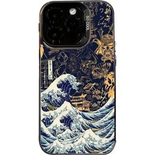 15 Pro ile Uyumlu Baskılı Kir Tutmayan Lüx Telefon Kılıfı, Samuray Deseni