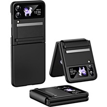 Galaxy Z Flip 3 ile Uyumlu Kılıf Hingle Bant Standlı Kordonlu Kapak