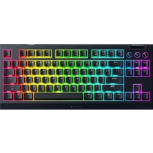Blackwidow V4 Tenkeyless Hyperspeed (Turuncu Dokunsal Anahtarlar) - Kablosuz Çalışırken Değiştirilebilir Oyun Klavyesi - Bluetooth ve Hyperspeed 1000Hz - Snap Tap - Qwerty Us/abd | Siyah