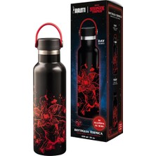Stranger Things Termos Şişe - Karanlıkta Parlayan - Mükemmel Sıcaklık Koruma Özelliği - Bulaşık Makinesinde Yıkanamaz - 600ML