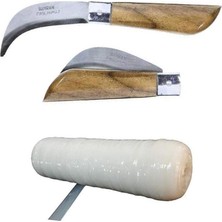 Aşı Bıçağı 22 cm No:3 + Aşı Bandı 40 Metre (2'li Paket)