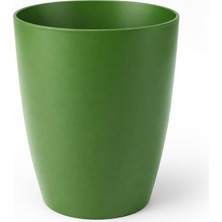 Adet) Yeşil Kırılmaz Plastik Dekoratif Saksı 15CM Orkide Çiçek Bitki Için Kırılmaz Balkon Saksısı